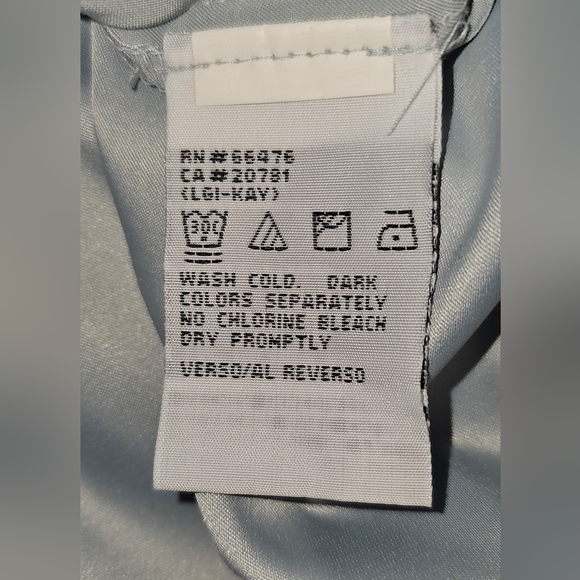 Tommy Hilfiger Y2K Slip Dress Silver Blue Satin Spaghetti Strap Sz S - Picture 15 of 16